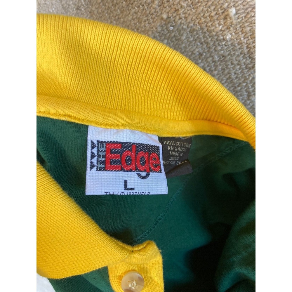 Vintage GREEN BAY PACKERS Embroidered Polo Sport Golf Football Shirt LARGE - Picture 2 of 6
